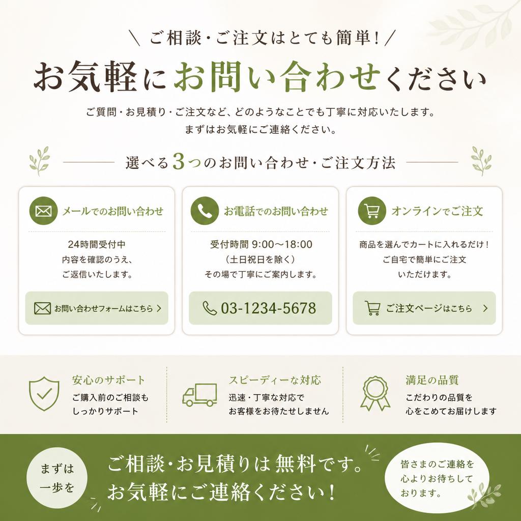 7. お問い合わせ・ご注文