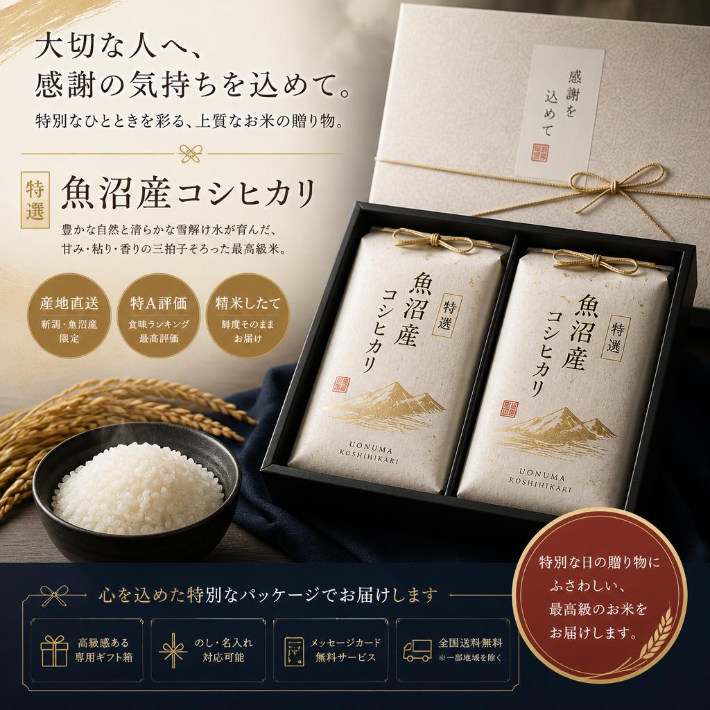 心を込めたお米ギフトの提案