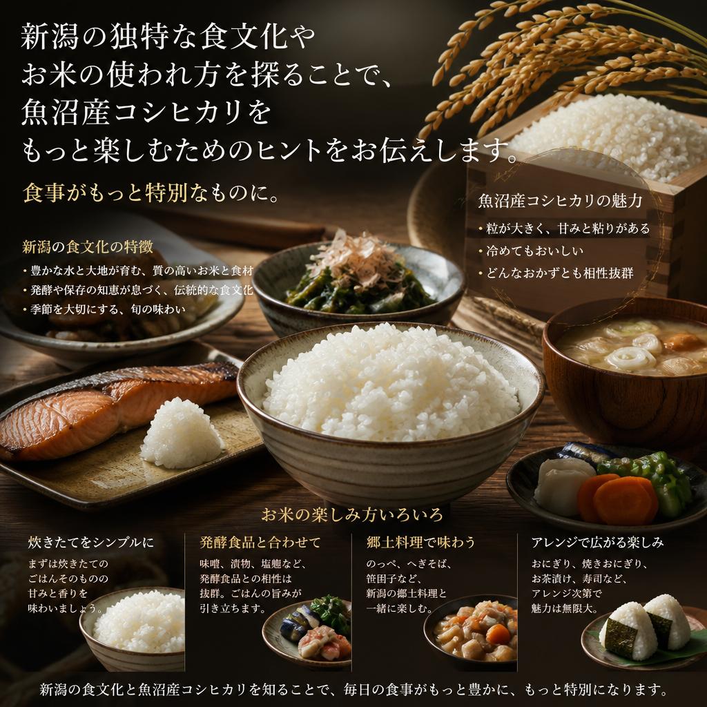 新潟の食文化を楽しむ