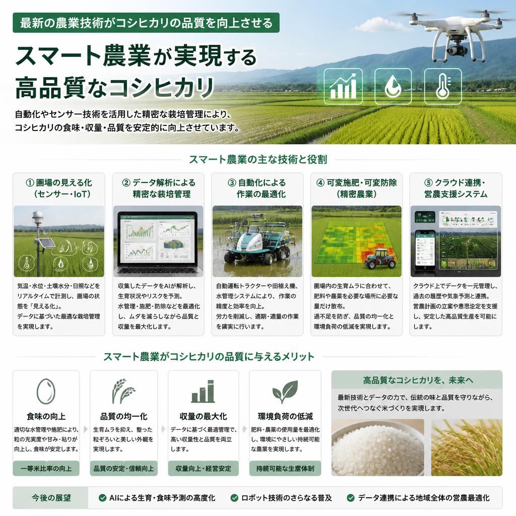 スマート農業による米作り