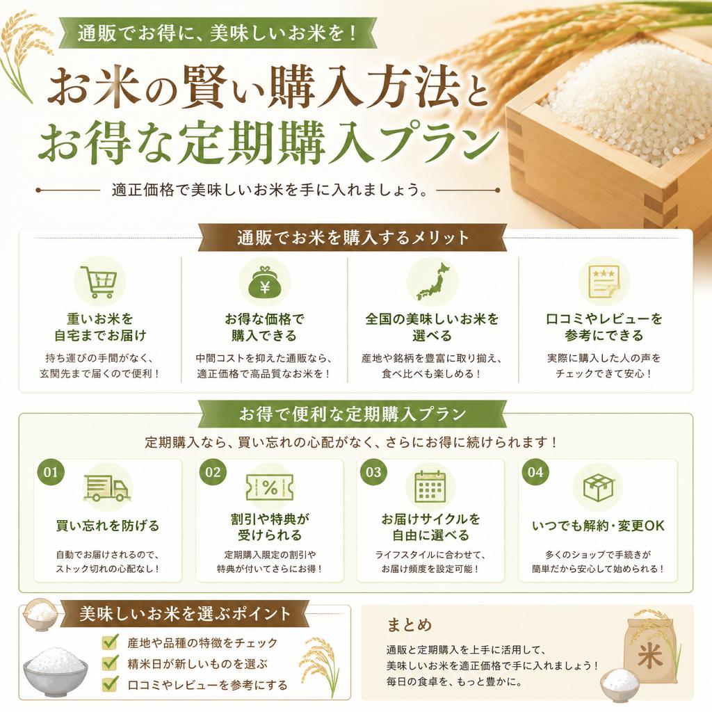 5. お米購入の賢い選択 - お得な買い方
